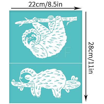 Self-Adhesive Silk Screen Printing Stencil DIY-WH0338-176-1