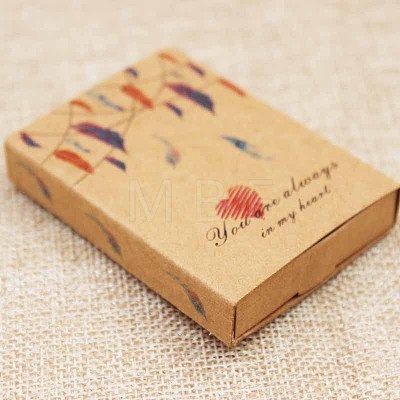 Kraft Paper Boxes and Necklace Jewelry Display Cards CON-L016-B01-1