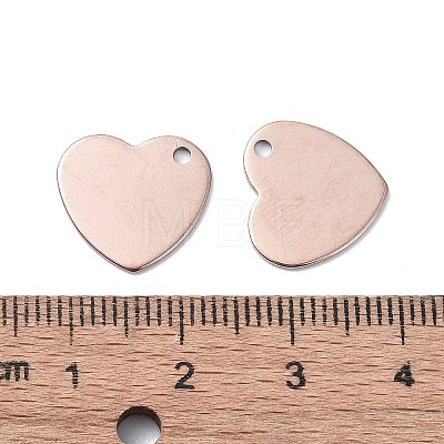 201 Stainless Steel Charms STAS-H191-01C-RG-1