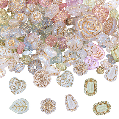 Transparent Acrylic Beads TACR-SC0002-78-1