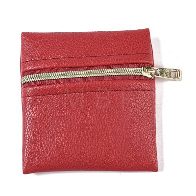 Imitation Leather Jewelry Storage Zipper Bags ABAG-G016-01A-1