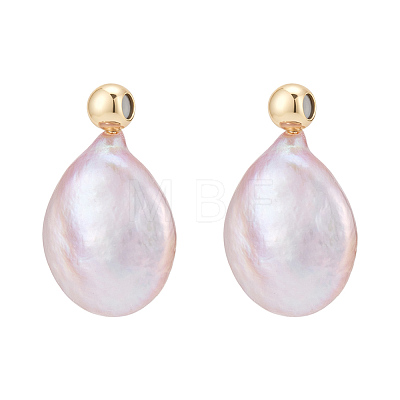 Natural Freshwater Pearl Pendants PEAR-WH0011-002B-G-1