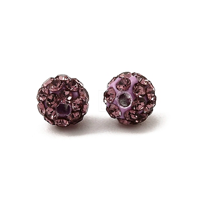 Polymer Clay Rhinestone Beads RB-A053-4mm-10-1
