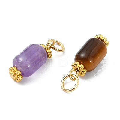 Natural Mixed Gemstone Pendants PALLOY-JF05821-1