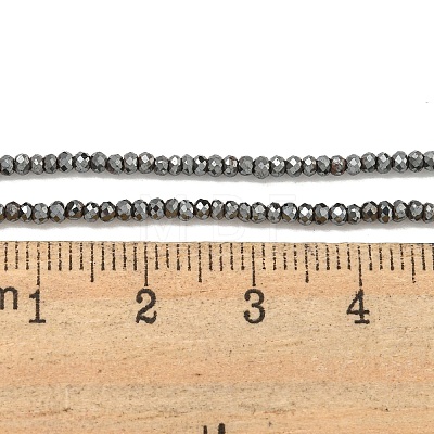 Electroplated Synthetic Non-Magnetic Hematite Beads Strands G-C136-K01-03-1