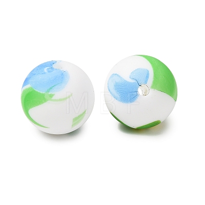 Food Grade Eco-Friendly Printed Silicone Beads SIL-A013-01A-27-1