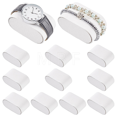 Imitation Leather Bracelet Watch Pillow Jewelry Displays BDIS-WH0016-03A-1