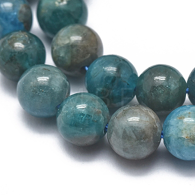 Natural Apatite Beads Strands G-I254-08G-1