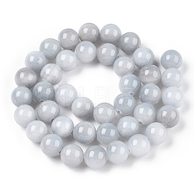 Natural Dyed Yellow Jade Beads Strands X-G-R271-12mm-YXS18-01-1