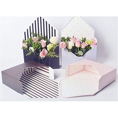 Paper Small Floral Box CON-WH0040-02-1