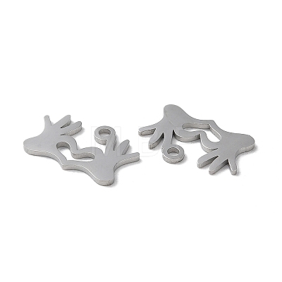 Non-Tarnish 304 Stainless Steel Charms STAS-F300-11P-1