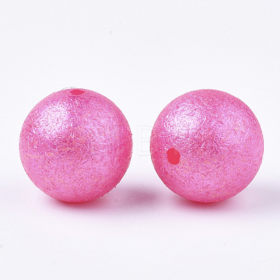 Acrylic Imitation Pearl Beads OACR-T013-01A-03-1