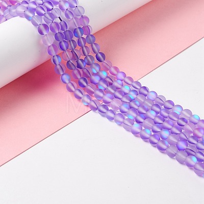 Synthetic Moonstone Beads Strands G-E573-01A-09-1