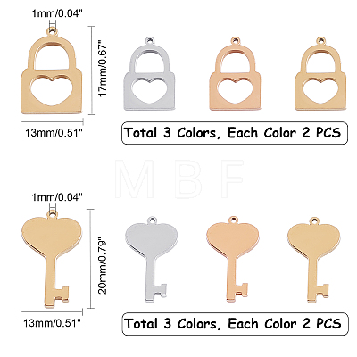 Unicraftale 304 Stainless Steel Charms STAS-UN0012-03M-1