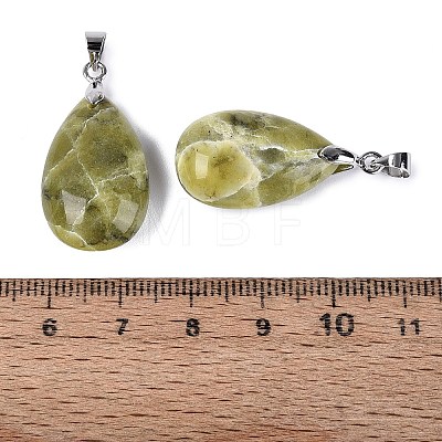 Natural Lemon Jade Pendants G-N362-03P-11-1