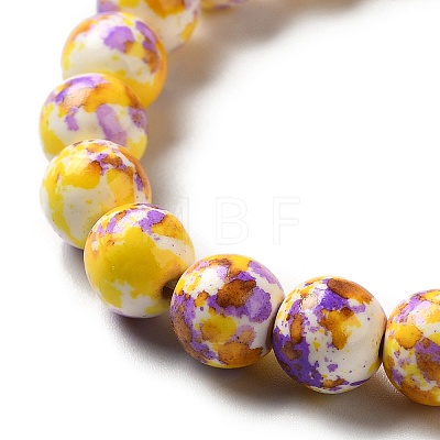 Synthetic Turquoise Dyed Beads Strands G-E594-24G-1