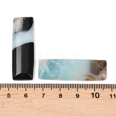 Natural Flower Amazonite Pendants G-K381-19C-1