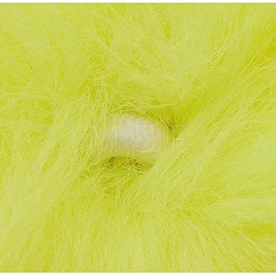 Handmade Faux Rabbit Fur Pom Pom Ball Covered Pendants WOVE-F020-A07-1