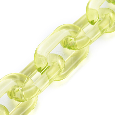 Handmade Transparent Acrylic Cable Chains AJEW-JB00563-04-1