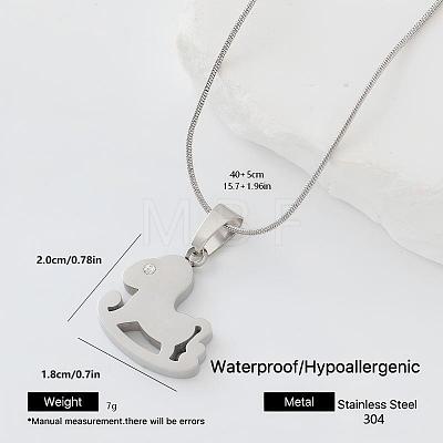 304 Stainless Steel Pendant Necklaces JR7716-2-1