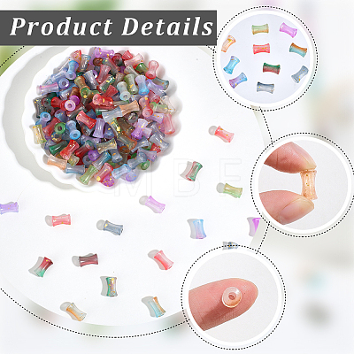 800Pcs Transparent Acrylic Beads OACR-PA0001-98C-1