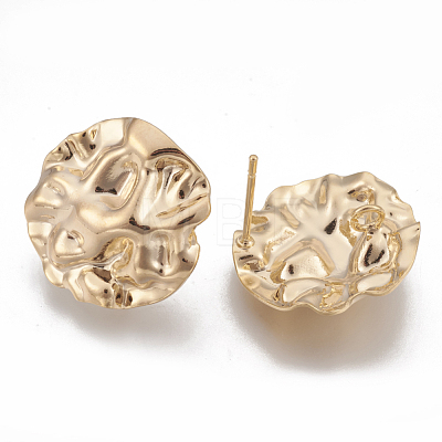 Brass Stud Earring Findings KK-T029-108G-1