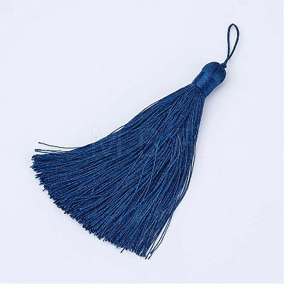 Nylon Tassel Big Pendants AJEW-P044-15-1