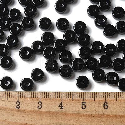 Opaque Colours Glass Seed Beads SEED-E001-P3x6mm-10-1