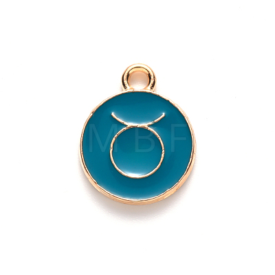 Alloy Enamel Pendants ENAM-S124-01B-05C-1