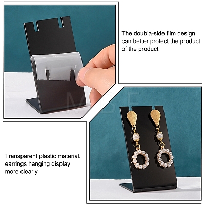 Acrylic Earring Display Stands EDIS-WH0029-15A-WH-1