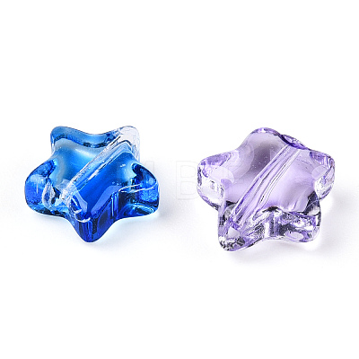 Transparent Glass Beads GLAA-F112-02B-1-1