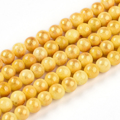 Natural Mashan Jade Beads Strands G-A255-A01-04D-1