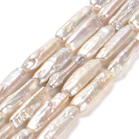Natural Keshi Pearl Beads Strands PEAR-J007-23-1