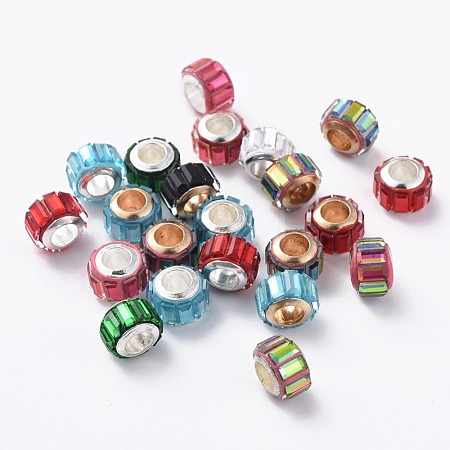 Glass European Beads GLAA-G064-M-1