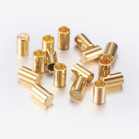 Brass Cord Ends X-KK-K192-09G-1
