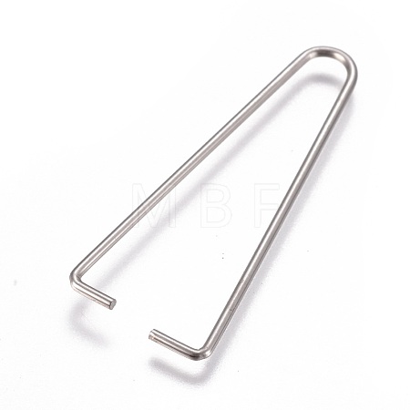 Non-Tarnish 304 Stainless Steel Ice Pick Pinch Bails STAS-K189-A01-L-1
