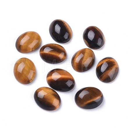 Natural Tiger Eye Cabochons G-R476-04B-1