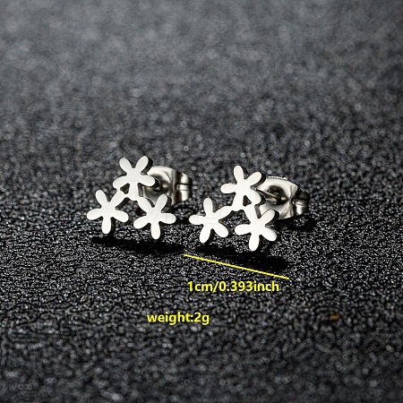 201 Stainless Steel Stud Earrings FS-WGB18B1-22-1