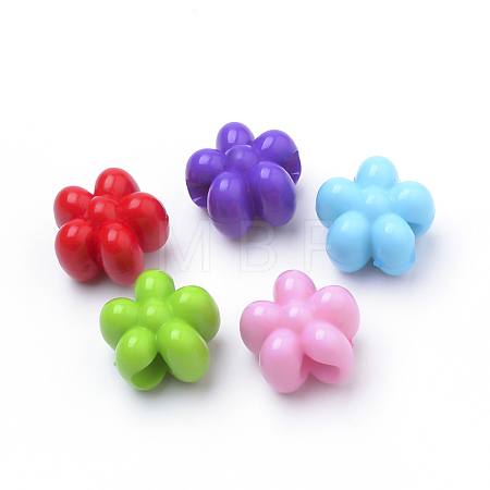 Opaque Acrylic European Beads SACR-Q190-26-1