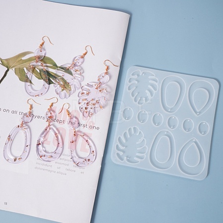 DIY Pendant Earring Silicone Molds DIY-L021-68-1