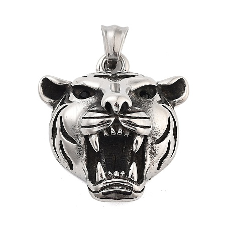 Retro 304 Stainless Steel Pendants STAS-I205-36AS-B-1