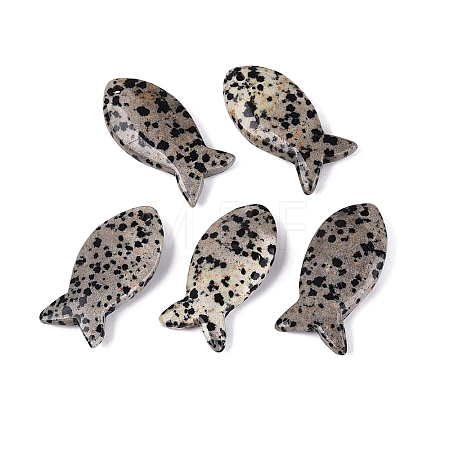 Natural Dalmatian Jasper Pendants G-G275-01A-1