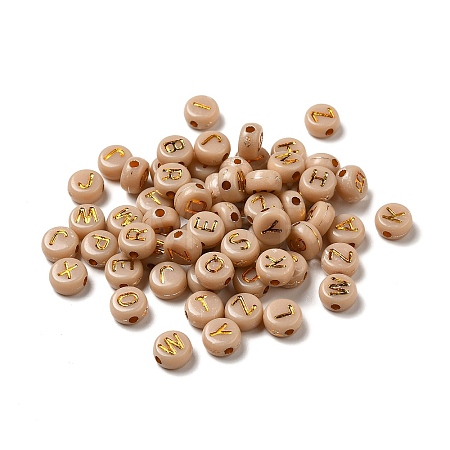 Plating Acrylic Beads OACR-P017-A09-1