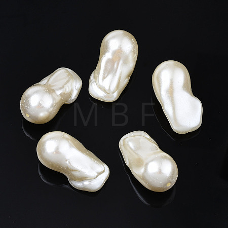 ABS Plastic Imitation Pearl Beads X-KY-T023-032-1