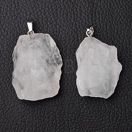 Natural Quartz Crystal Pendants G-G884-A02-1