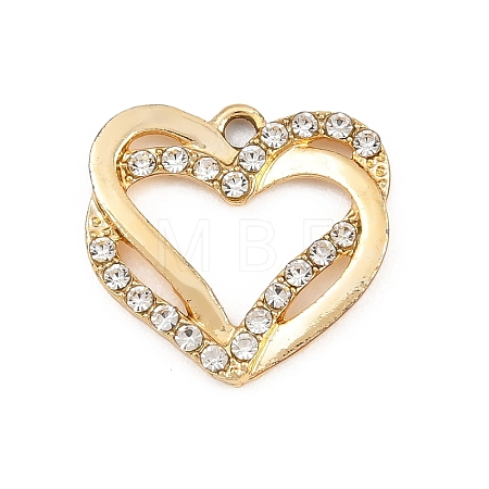 Alloy Rhinestone Pendants RB-CBA332B-04B-G-1