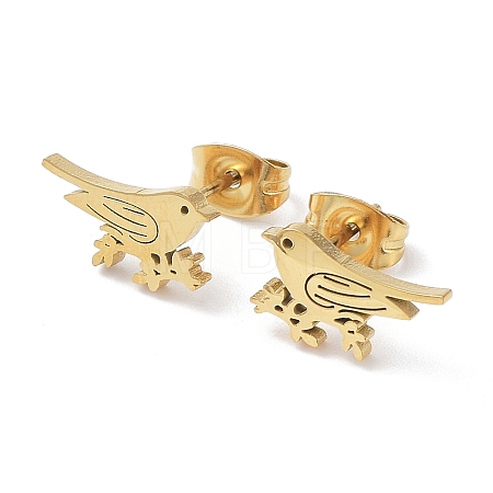 304 Stainless Steel Stud Earring X-EJEW-H136-02G-1