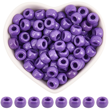 800Pcs Opaque Plastic Beads KY-SP0001-47D-1