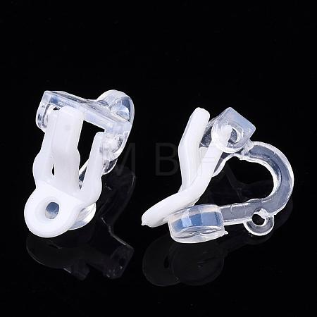 Plastic Clip-on Earring Findings X-FIND-Q001-02A-1