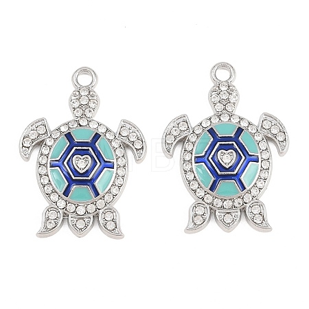 Alloy Colorful Enamel Pendants FIND-C095-02P-1